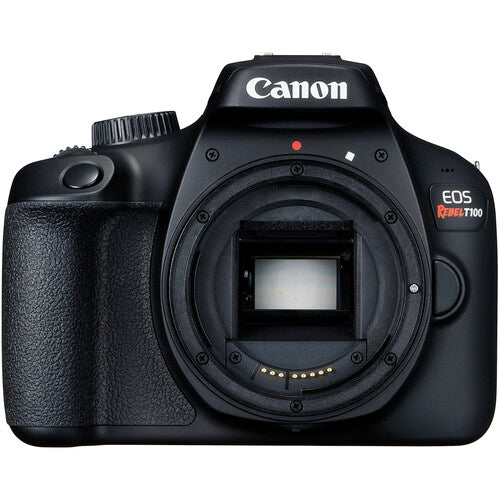 Canon EOS Rebel T100 con lente EF-S 18-55 DCIII