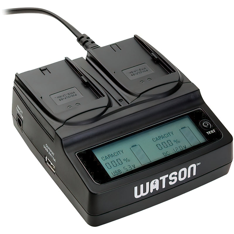 Cargador LCD Watson Duo con dos placas de batería LP-E6 / LP-E6N