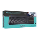 Logitech - K400 Plus - Teclado Inalámbrico con Pad - Gris