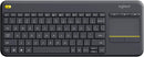 Logitech - K400 Plus - Teclado Inalámbrico con Pad - Gris