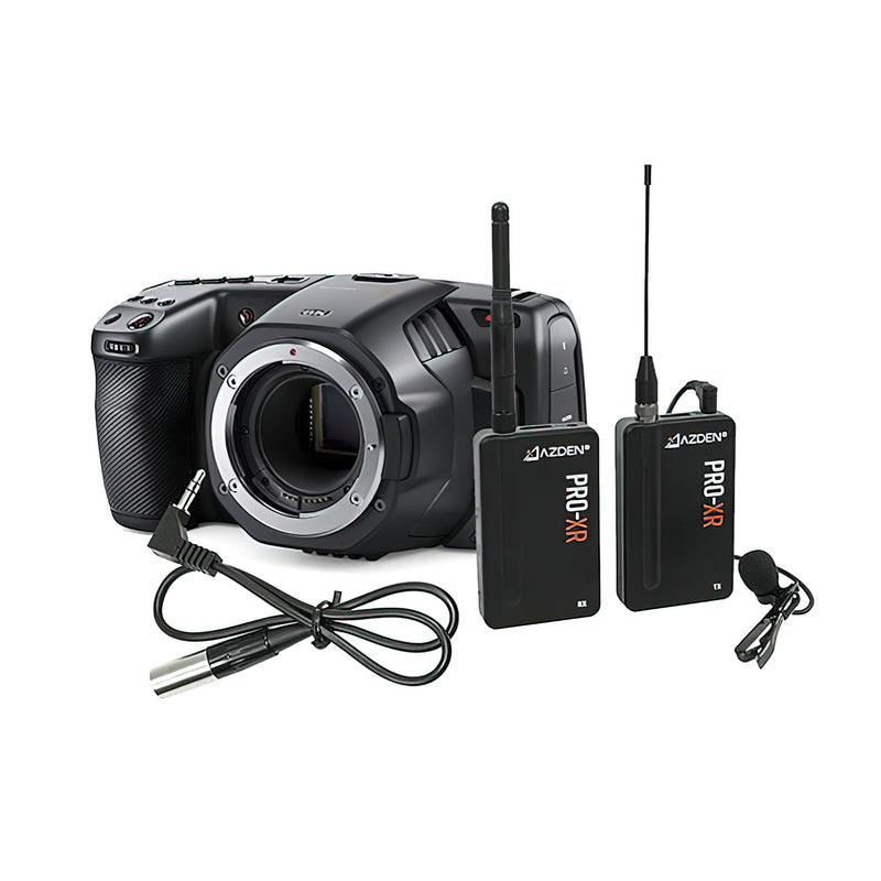 Blackmagic Pocket Cinema Camera 6K y kit Azden PRO XR